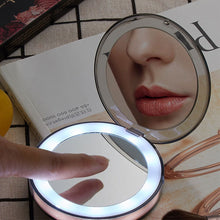 Load image into Gallery viewer, LED Lighted Vanity Travel Makeup Mirror