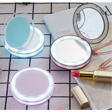 Load image into Gallery viewer, LED Lighted Vanity Travel Makeup Mirror