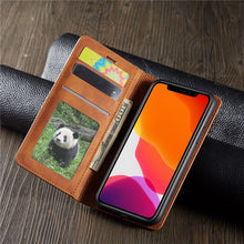 Load image into Gallery viewer, Leather Case Flip Wallet