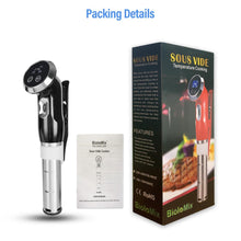 Load image into Gallery viewer, Vacuum Slow Sous Vide Food Cooker 1500W Powerful Immersion Circulator - LCD Digital Timer Display Stainless Steel