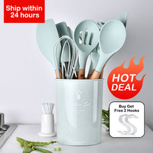 Load image into Gallery viewer, Silicone Kitchenware Cooking Utensils Set Heat Resistant