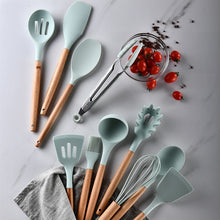 Load image into Gallery viewer, Silicone Kitchenware Cooking Utensils Set Heat Resistant