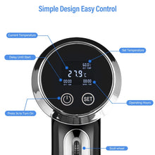 Load image into Gallery viewer, Vacuum Slow Sous Vide Food Cooker 1500W Powerful Immersion Circulator - LCD Digital Timer Display Stainless Steel