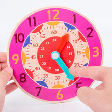 Load image into Gallery viewer, Children Montessori Wooden Clock