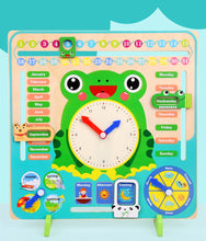 Load image into Gallery viewer, Baby Weather Season Calendar Clock