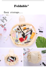 Load image into Gallery viewer, Travel Makeup Wrap Bag