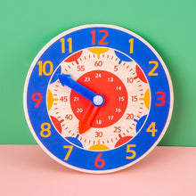 Load image into Gallery viewer, Children Montessori Wooden Clock