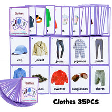 Load image into Gallery viewer, Baby English Learning Word Card