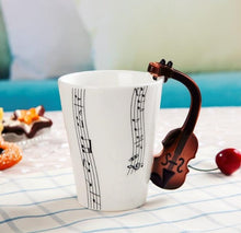 Load image into Gallery viewer, Guitar Ceramic Mug