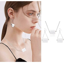 Load image into Gallery viewer, Roll Paper Dangle Drop Earrings