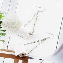 Load image into Gallery viewer, Roll Paper Dangle Drop Earrings