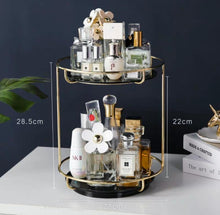 Load image into Gallery viewer, Nordic Rotating Cosmetic Desktop Storage Box
