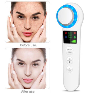 Professional Facial Lifting Vibration Massager Face Body Spa Ion Beauty Instrument