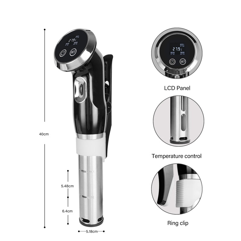 Professional 1500W Sous Vide Precision Cooker, Immersion Circulator, Vacuum  Food Cooker, LCD Digital Display Cooking Machine, Accurate Temperature