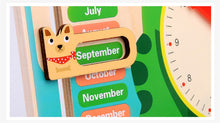 Load image into Gallery viewer, Baby Weather Season Calendar Clock
